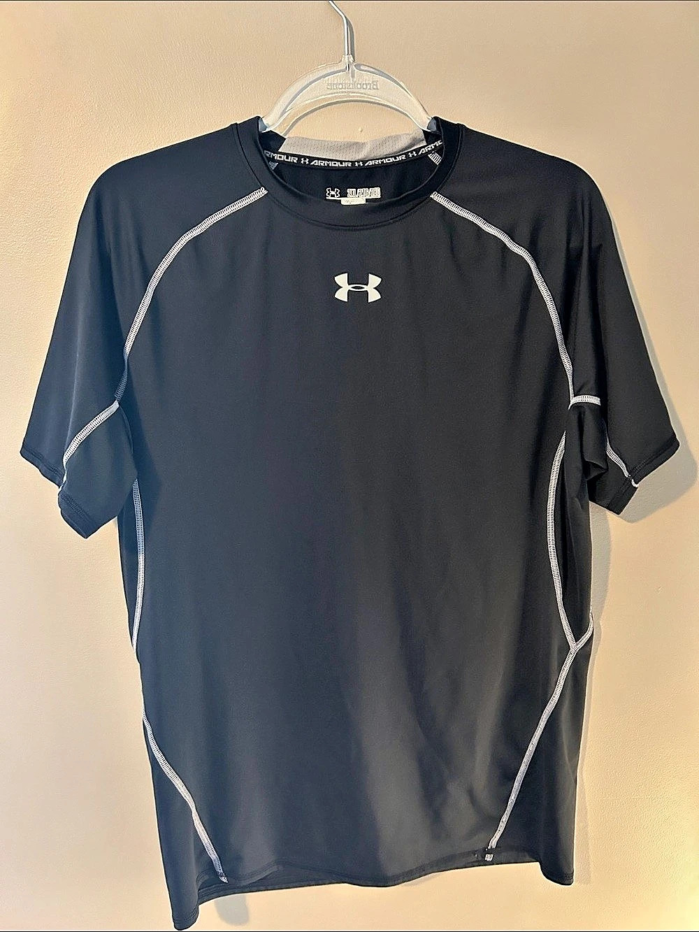 Under Armour HeatGear Compression Tee Black Size 2XL